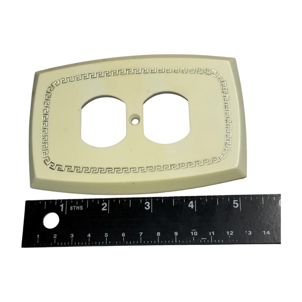 Edmar Creation Vintage Greek Key Wall Plates Lot 9pc Switch Outlet Covers - Picture 4 of 6